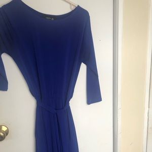 Royal Blue Tie waist dress